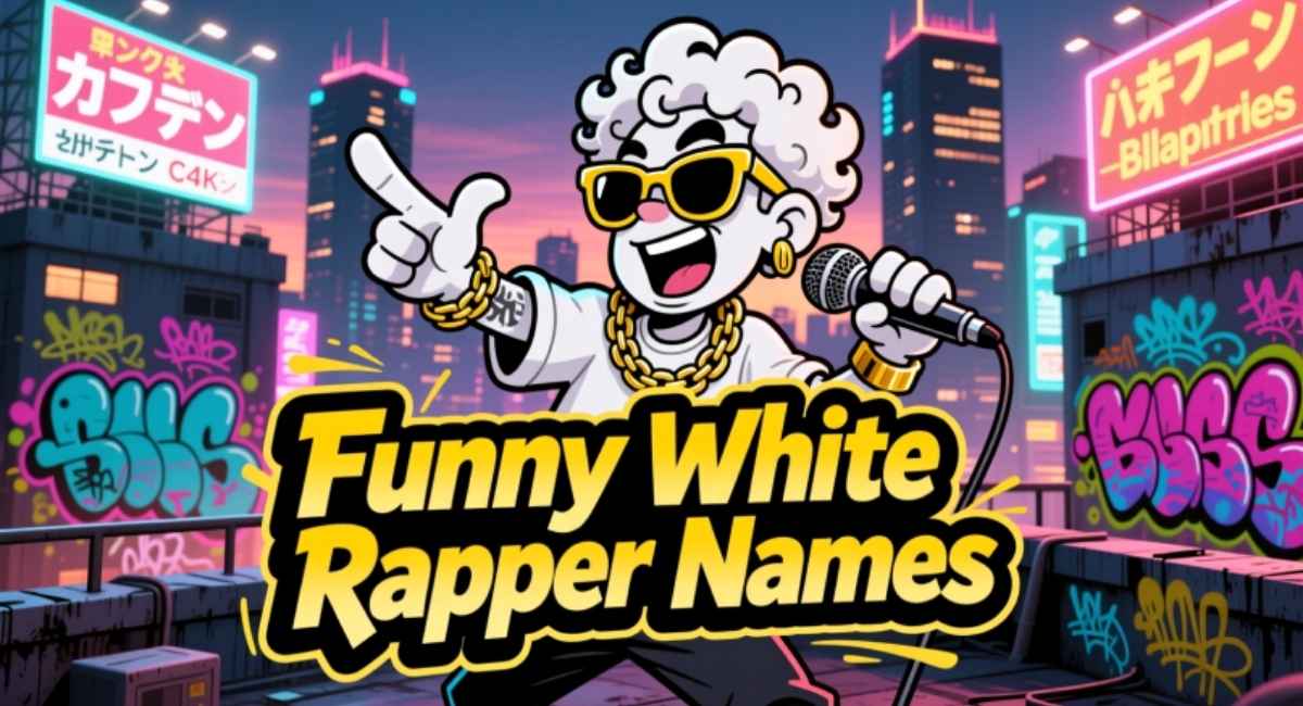 400+ Funny White Rapper Names: Cool, Creative & Hilarious White Rapper Ideas
