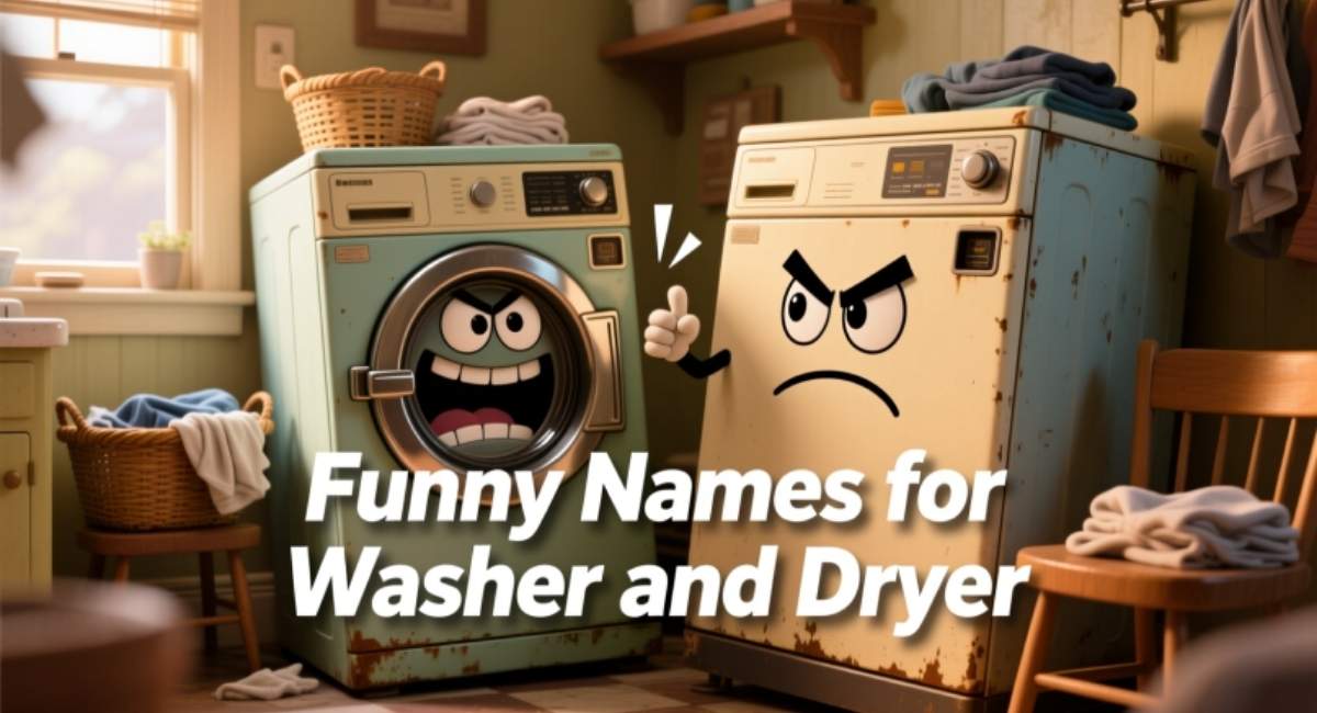 500+ Funny Names for Washer and Dryer: Hilarious, Clever, & Creative Ideas