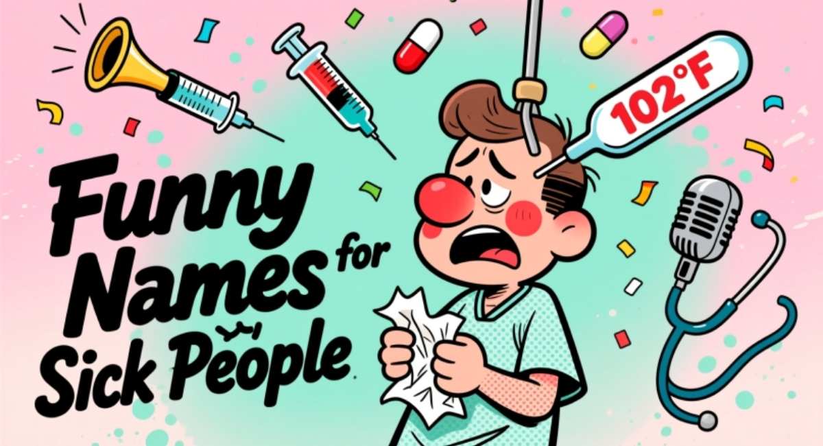 700+ Funny Names for Sick People: Hilarious Sick Nicknames & Funny Usernames