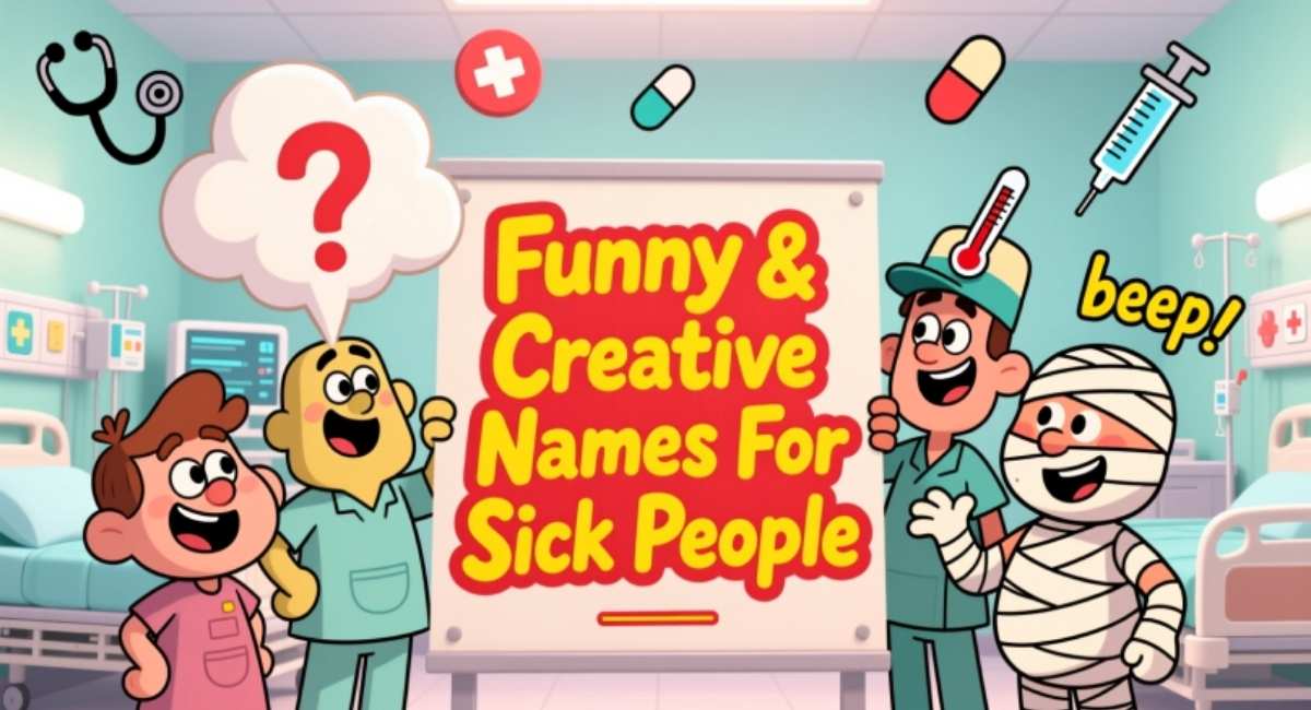700+ Funny Names for Sick People Hilarious Sick Nicknames & Funny