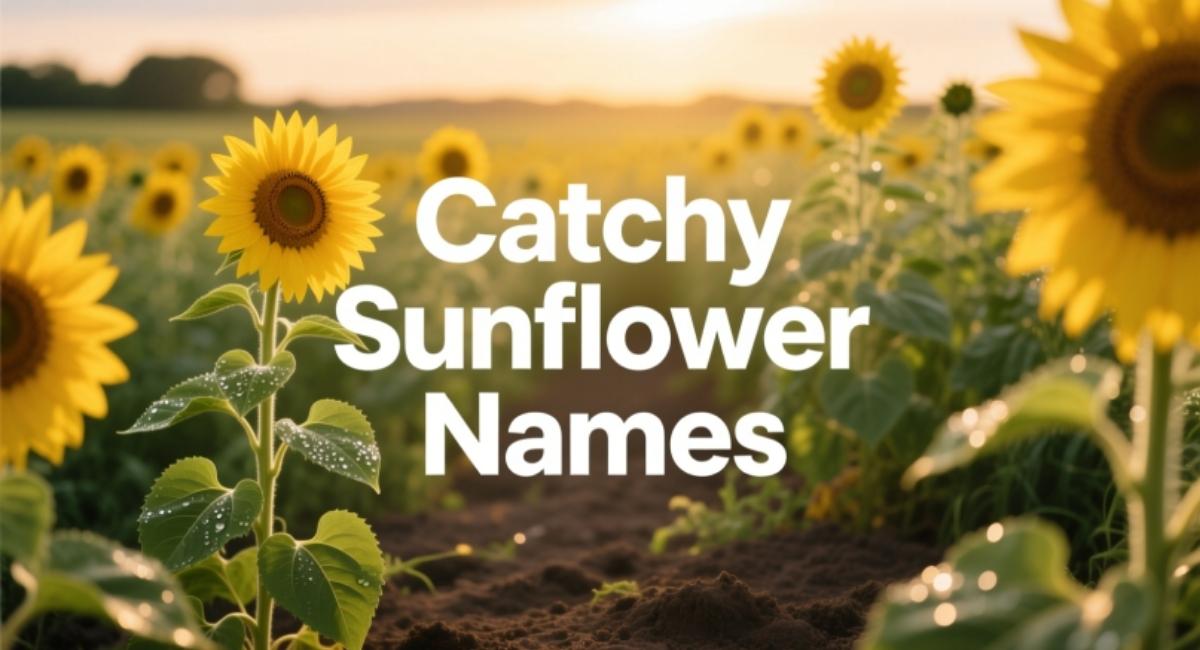 500+ Catchy Sunflower Names: Unique, Funny, Cute & Creative Names for Every Bloom