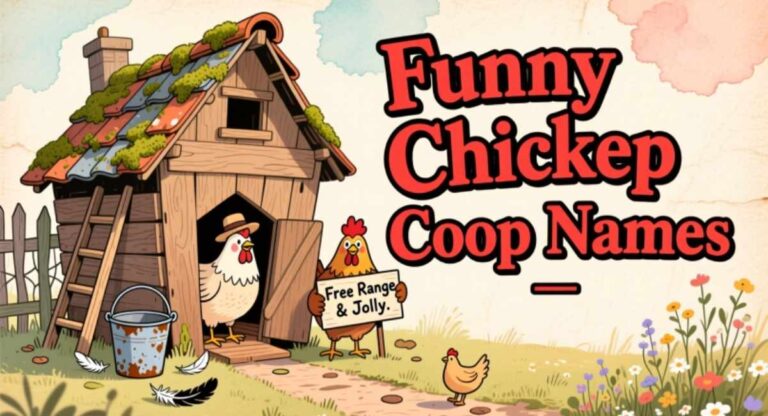 500+ Funny Chicken Coop Names That Bring Humor and Charm to Your Backyard Flock