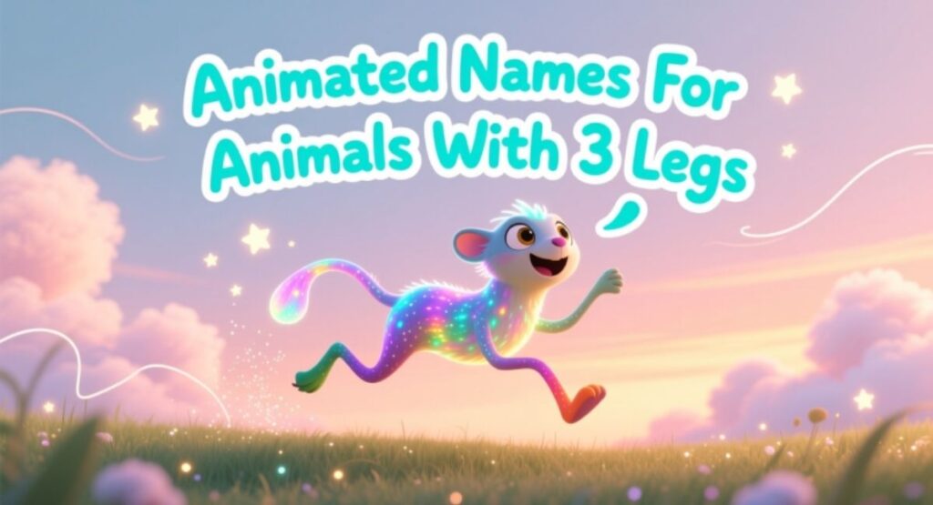 Animated Names For Animals With 3 Legs