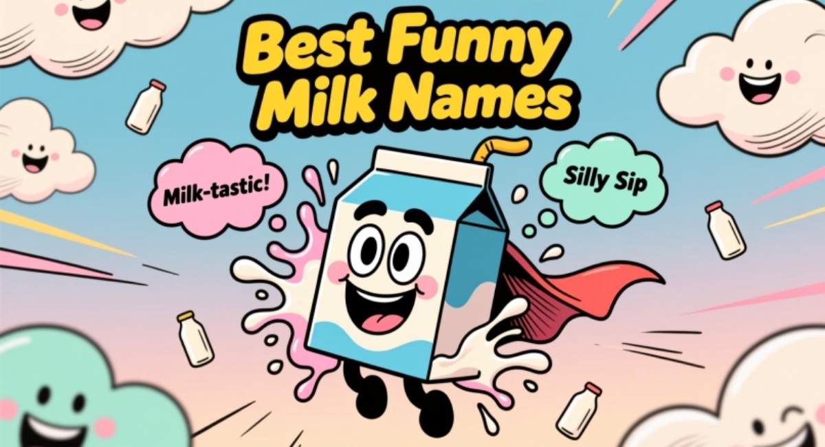 Best Funny Milk Names: Funny, Cute, Creative, and Unique Milk Name Ideas