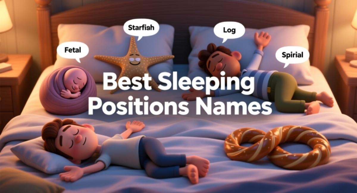 Best Sleeping Positions Names for Comfort, Health, and a Restful Night’s Sleep
