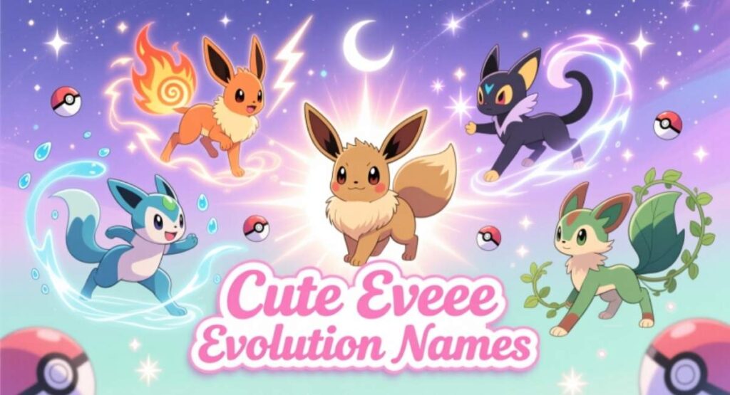 Cute Eevee Evolution Names