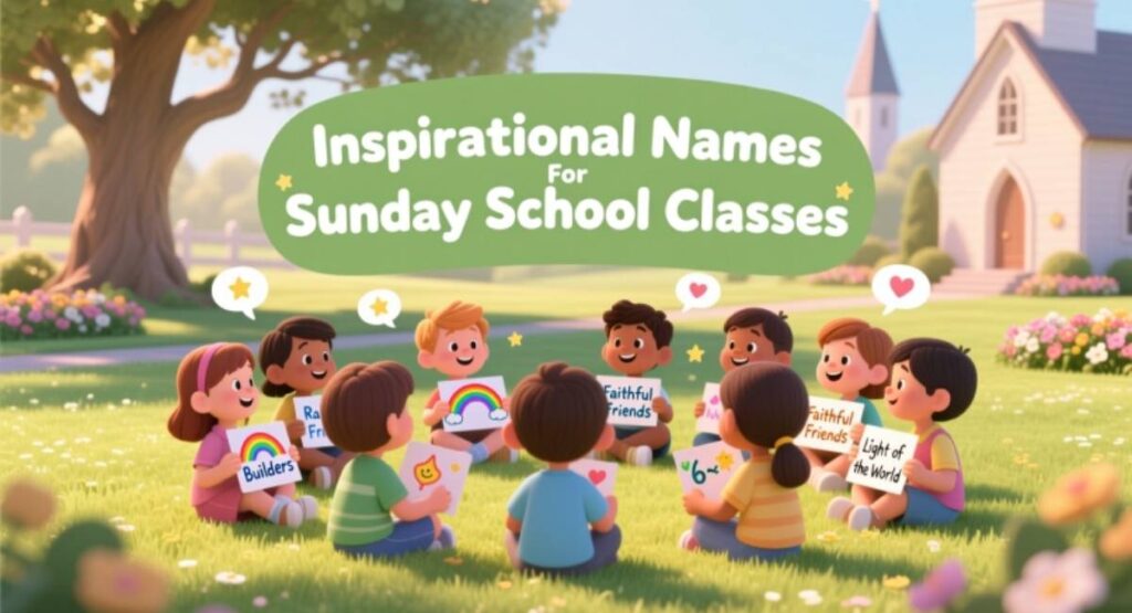 Inspirational Names For Sunday School Classes