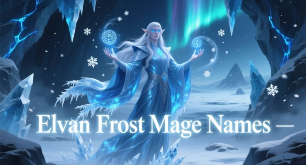Elven Frost Mage Names