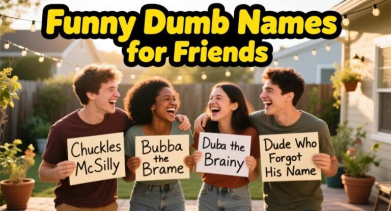 Funny Dumb Names for Friends, Pets, Teams That Make Everyone Laugh