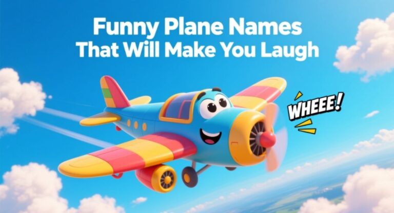 Funny Plane Names That Will Make You Laugh and Remember Every Flight