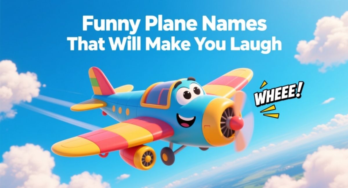 Funny Plane Names That Will Make You Laugh and Remember Every Flight