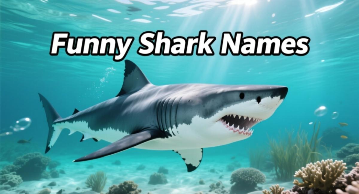 Funny Shark Names: Hilarious, Cute & Clever Ideas for Pets, Stories & Games