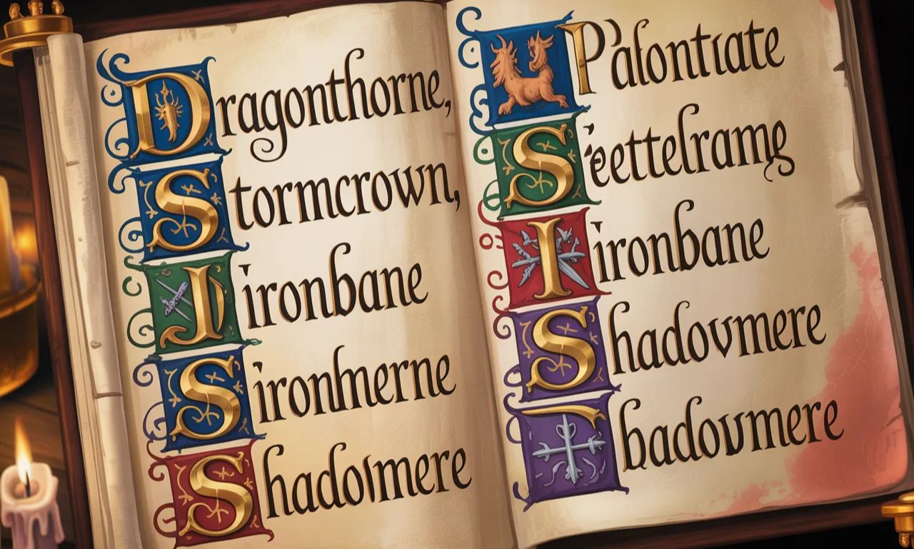 Epic Fantasy Royal Last Names