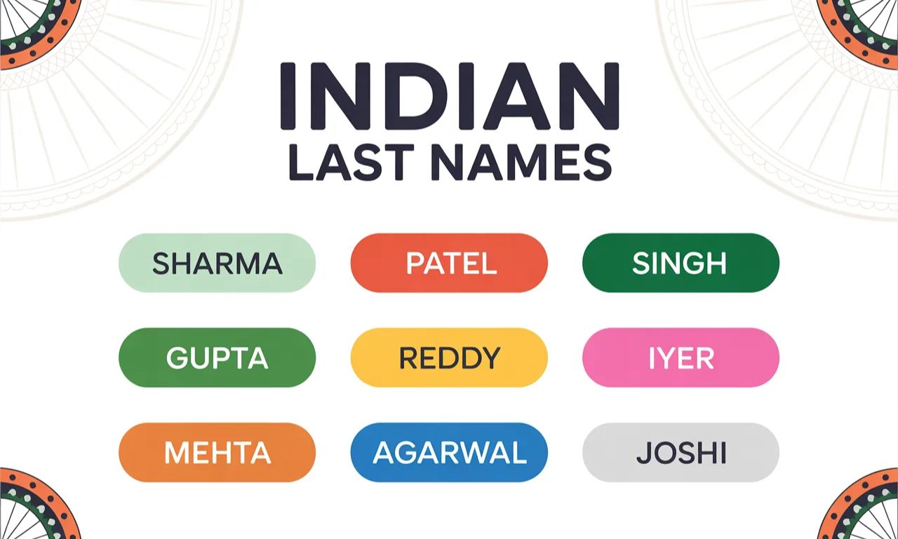 Indian Last Names